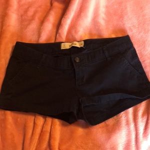 Hollister dark  blue khaki short shorts